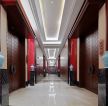 成都中式高档酒店走廊装修设计效果图