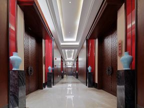 酒店走廊装饰图片 酒店过道装修设计效果图