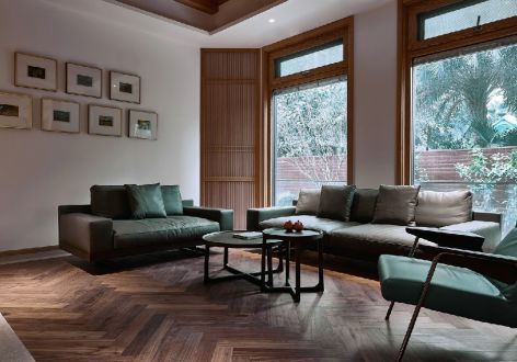 建城颐苑日式风格140平米四居室装修效果图案例