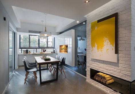 华远枫悦98平米北欧风格二居室装修案例案例