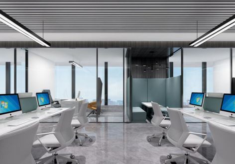 500平米现代风格绿翠办公室装修案例
