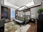 新中式风格卧室四柱床装修设计效果图