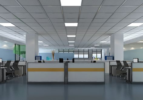 2000平米厂房办公室装修案例