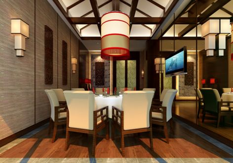 800平米中式风格餐厅装修案例