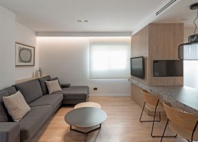 客厅灰色沙发效果图 现代客厅装修图 现代客厅装修效果