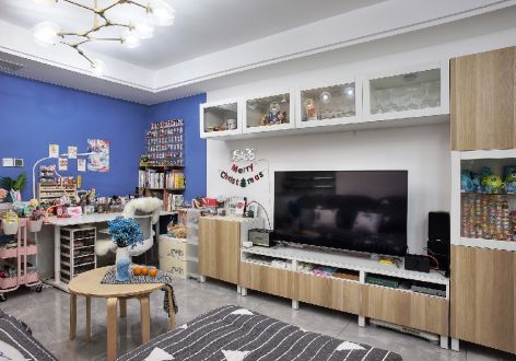 岷江国际75平二居室混搭风格装修案例