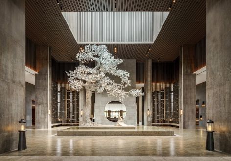 6000平中式现代风格酒店装修案例