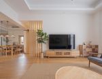 日式风格客厅实木电视柜装修效果图