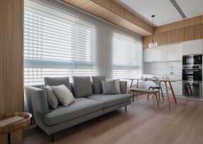 日式风格小公寓客厅沙发装修效果图