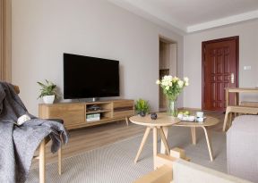 日式风格房子客厅电视柜装修效果图
