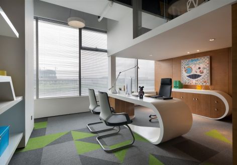 1000平米现代风格办公室装修案例