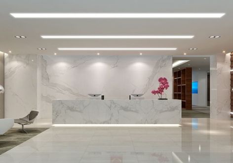 房产公司现代风格900平米办公室装修案例