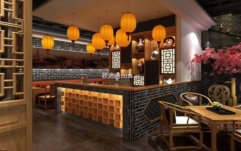 石门老街中餐厅中式501平米装修案例