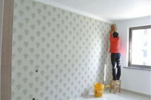 房屋装修贴墙纸