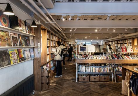 书店简约风格300平米装修效果图案例