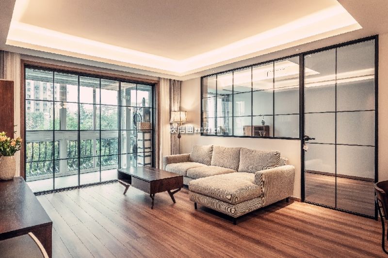 蓝光COCO时代130平三居室日式风格装修案例