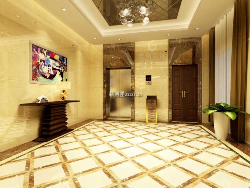 龙千禧大酒店6200㎡现代风格装修案例