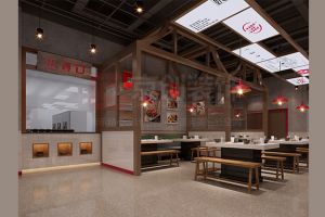 500平米中式餐厅装修案例