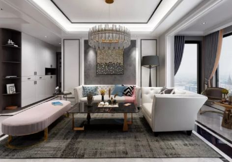 唐寧府·御宸现代风格120平米三居室装修设计案例