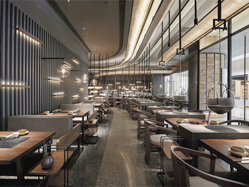 成都商場(chǎng)日料店門(mén)面裝修圖片