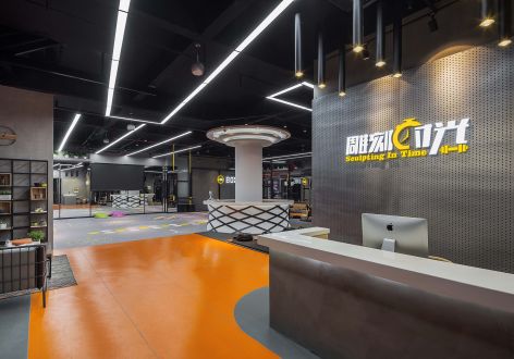郑州健身房1000平米工业风格装修案例