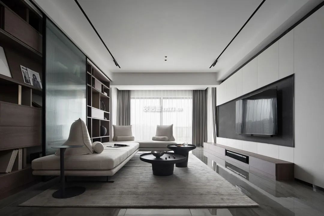 北京万国城moma现代风格168平米装修效果图案例