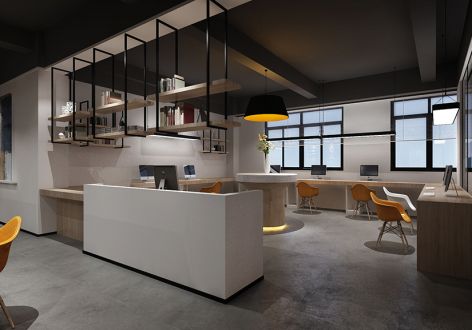 新空间办公室500㎡现代风格装修案例