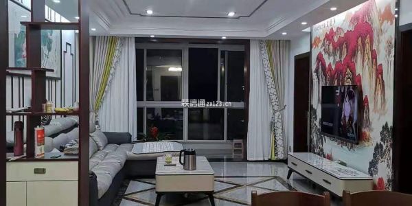 刘家园新中式95平装修二居室装修案例
