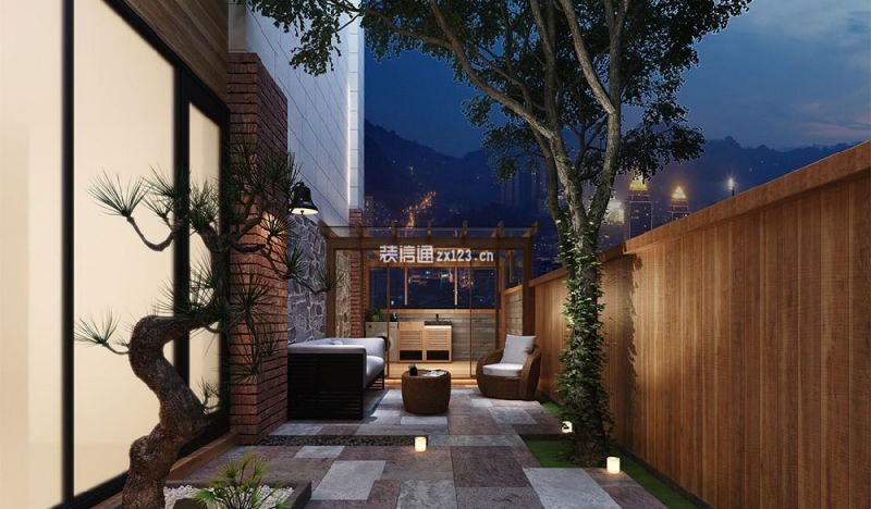 玲珑花园500平新中式风格别墅装修案例