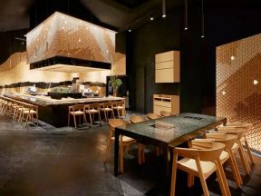 日式料理店装修效果图片 日式料理店装饰 日料餐厅设计