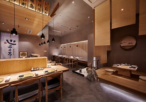 日式料理店200平米装修案例