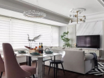紫薇·万科大都会现代风格115平米三居室装修案例
