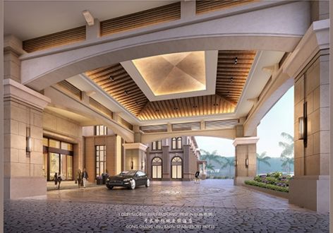 北京酒店6000平米欧式风格装修案例