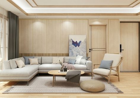 南飞鸿·蓝庭序日式风格102平米三居室装修案例