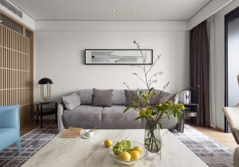 东御兰汀现代风格120平米三居室装修设计图案例