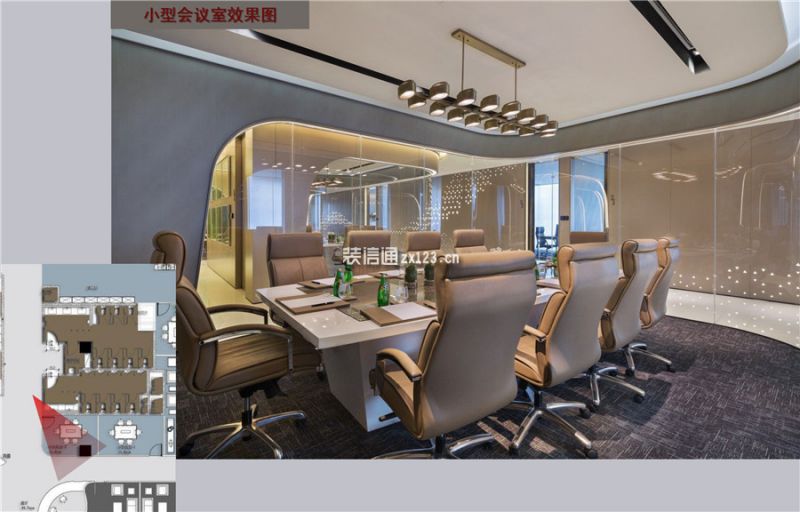 电子商务公司1200平米现代办公室装修案例