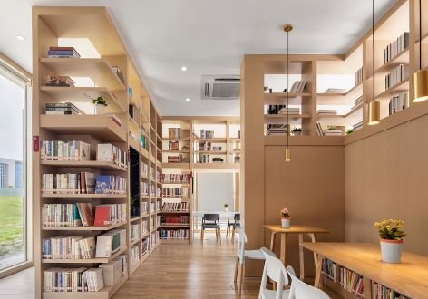 150平米现代风格书店装修效果图案例