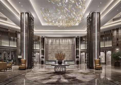 上海饭店1000平米新古典风格装修案例