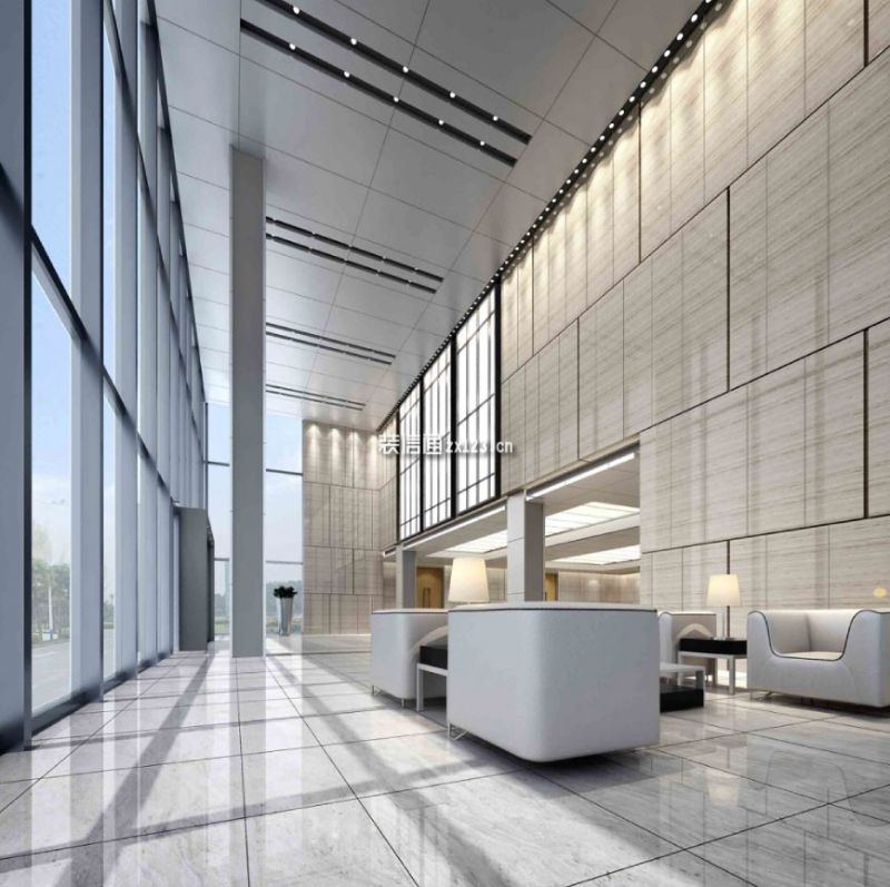 办公楼现代风格2400平米装修案例