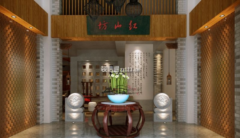 赤峰红山坊-茶馆900㎡现代风格装修案例