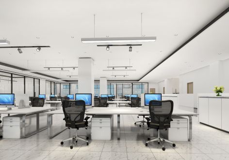 上海办公空间1400平米时尚现代风格装修案例