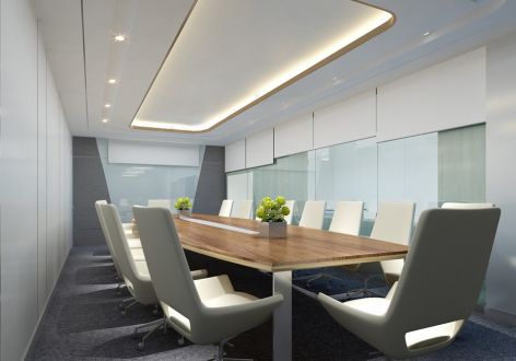 办公室现代风格2000平米装修案例