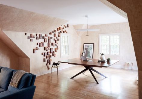 150平米现代简约家庭工作室装修案例