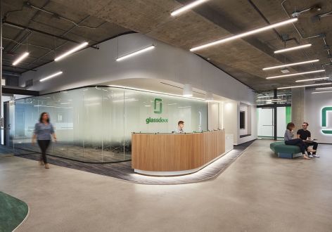 写字楼800平方米大型办公室现代风格装修案例