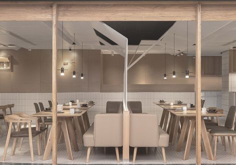 300平米现代风格餐厅装修设计案例