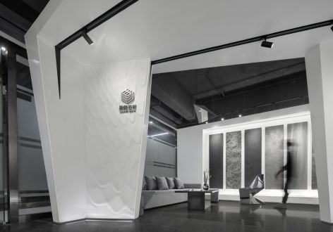 500平米现代风格石材展厅装修案例