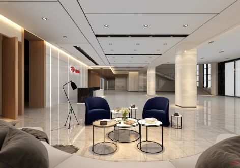 23000平米电气科技公司现代风格办公室装修案例