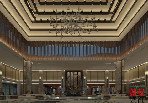 2000平米商务型酒店现代简约风格装修案例
