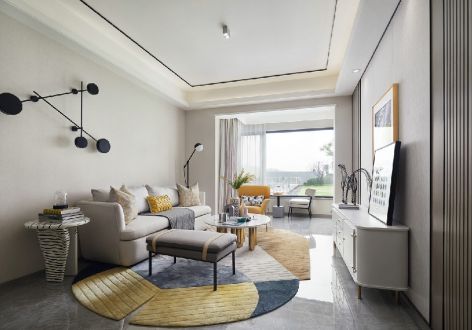 天健天骄南苑现代风格102平米三居室设计案例