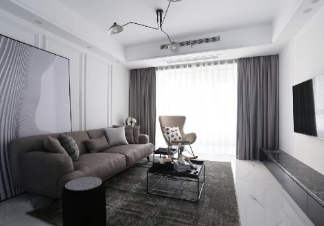 中粮·云景国际现代风格109平米二居室设计案例